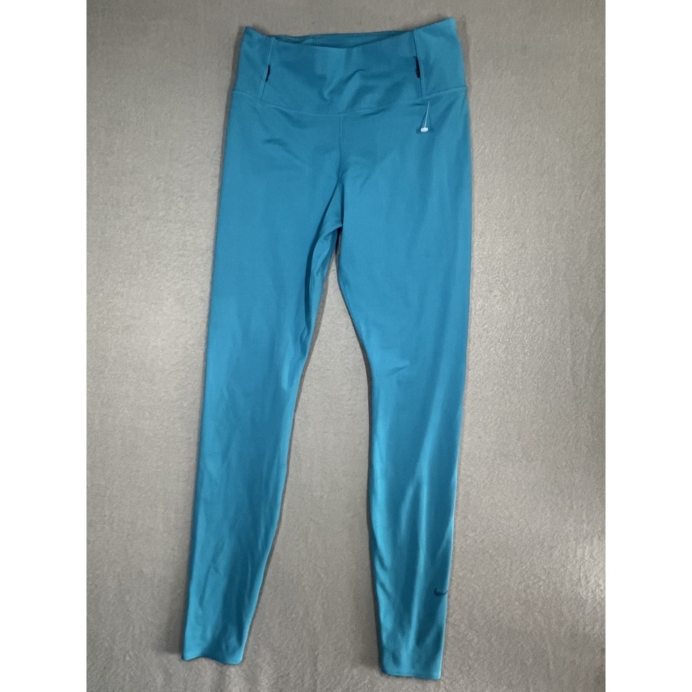 Nike Dri-FIT Women's‎ Small S Blue Performance Athletic Workout Leggings Pants